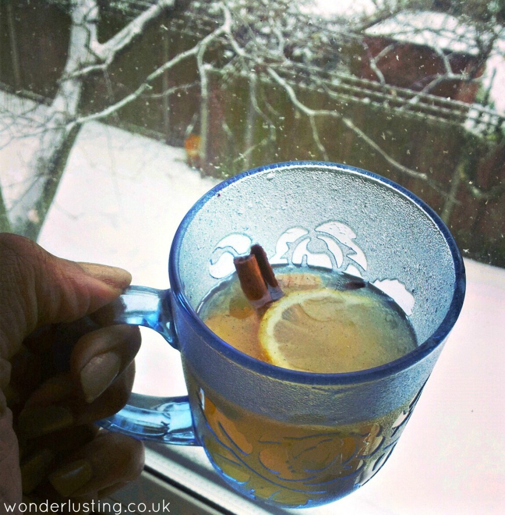 Hot buttered rum with coconut oil