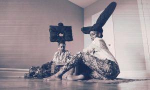 Tres Agoche hair sculpture