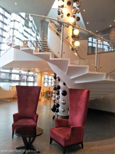 Hotel La Tour chairs in lobby