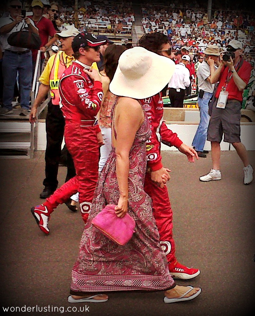 Ashley Judd with her Indy 500 winning husband, Dario Franchitti - you'll have to take my word!