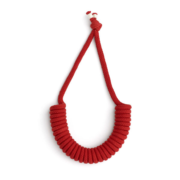 Eleanor Bolton half-coiled-necklaceRED