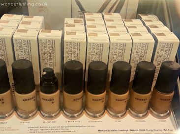 Korres foundations in a range of colours not available anywhere else but Sephora