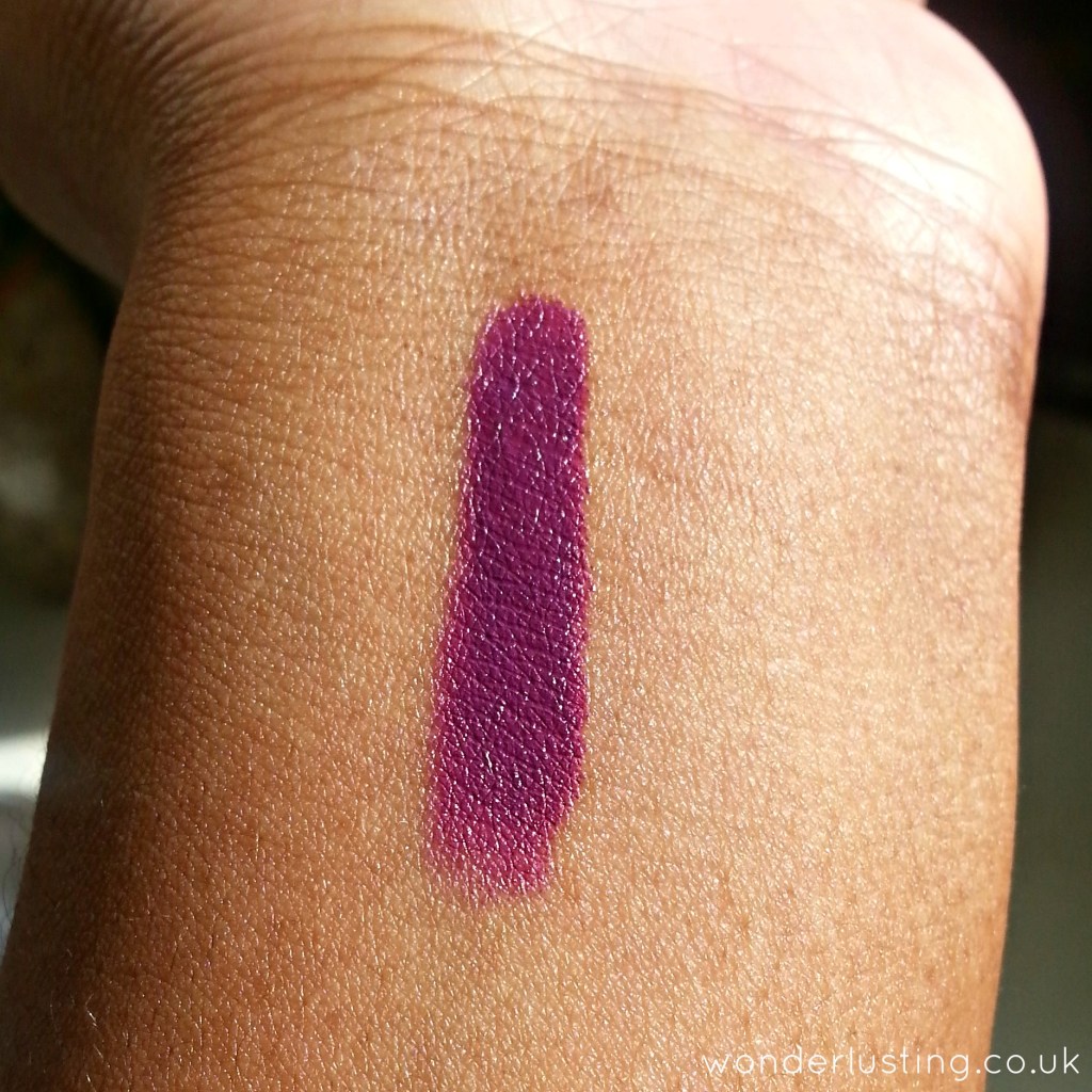 Revlon Colorburst Matte Balm, Shameless swatch on dark skin