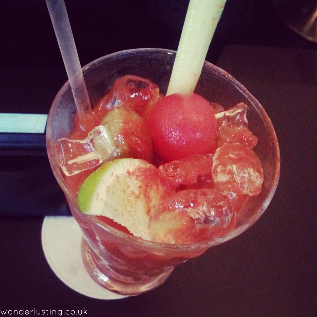 Bloody Maria (made with tequila)