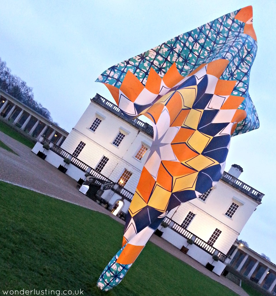 Wind Sculpture by Yinka Shonibare MBE, on lawn of The Queen's House