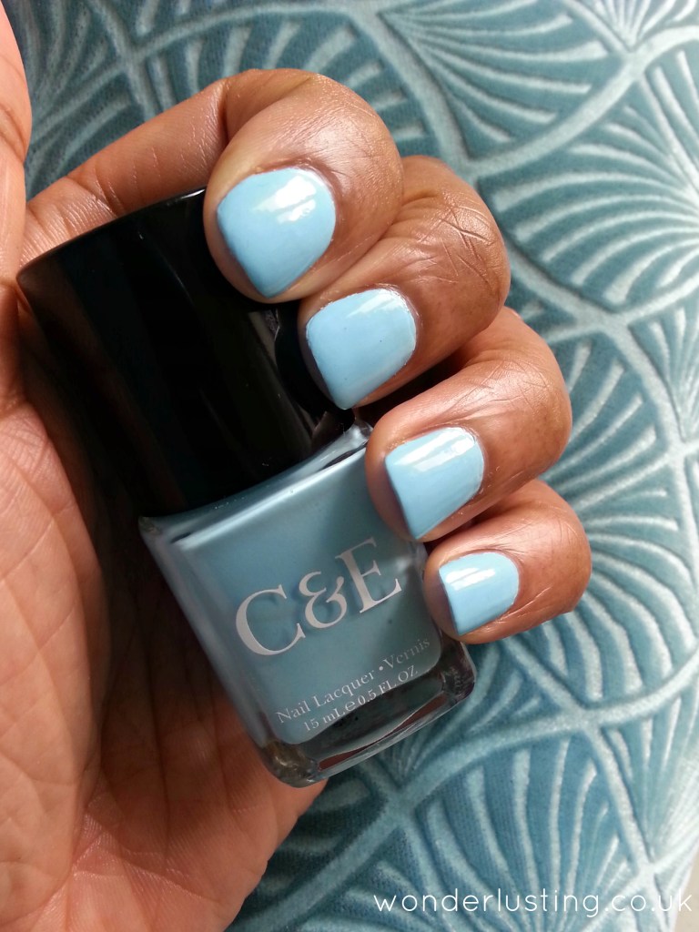 Crabtree & Evelyn Sky nail lacquer swatch