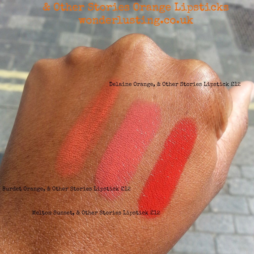 & Other Stories orange lipsticks