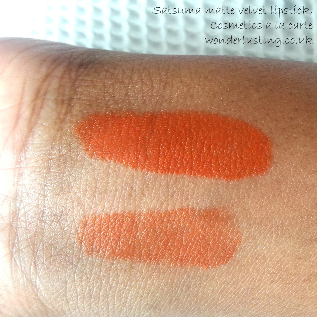 Satsuma matte velvet lipstick