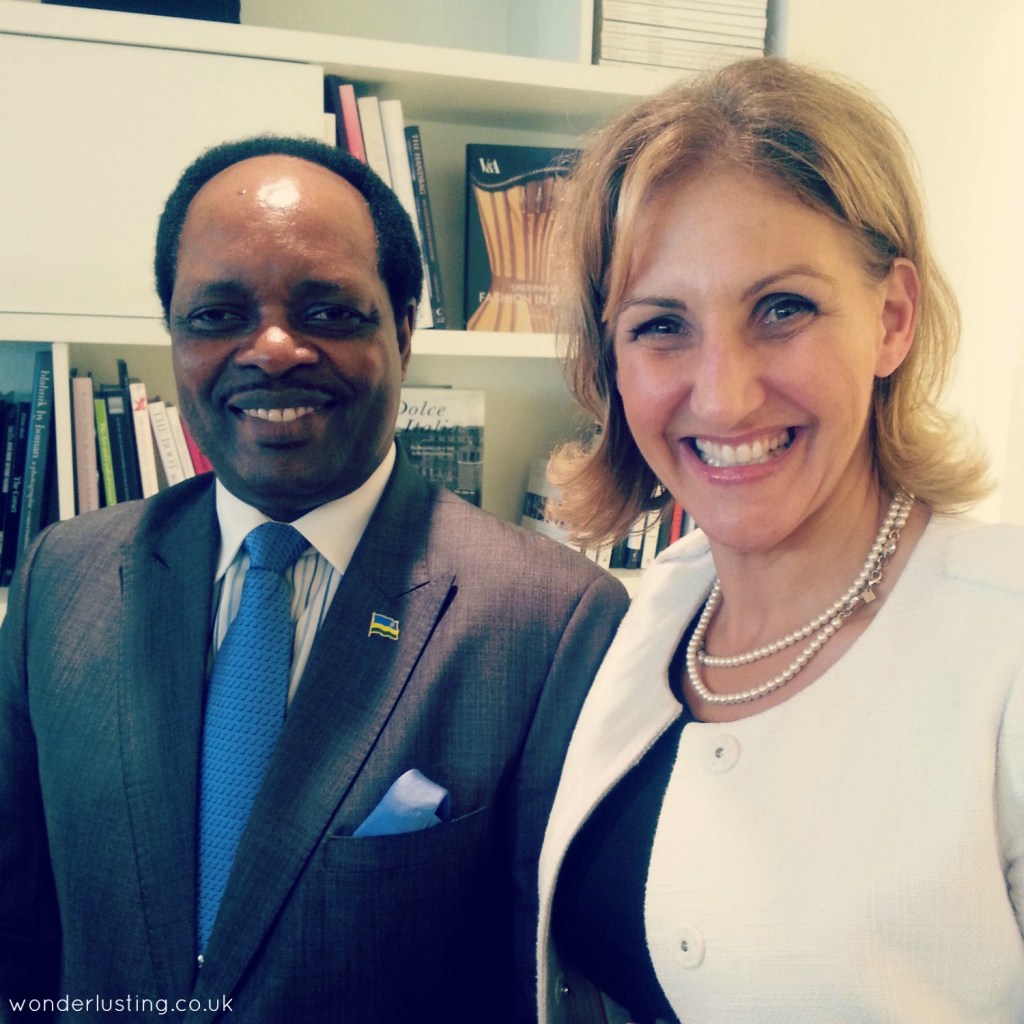  High Commissioner of the Republic of Rwanda to the United Kingdom, His Excellency Williams Nkurunziza  and Barb Stegemann, CEO, The 7 Virtues