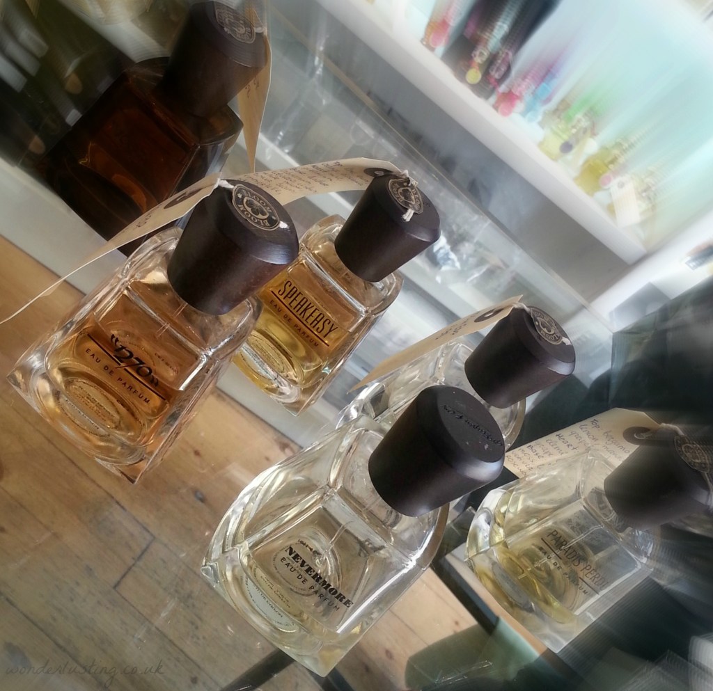 Frapin perfume flacons are made from the same glass and Limousin oak caps as the cognac.