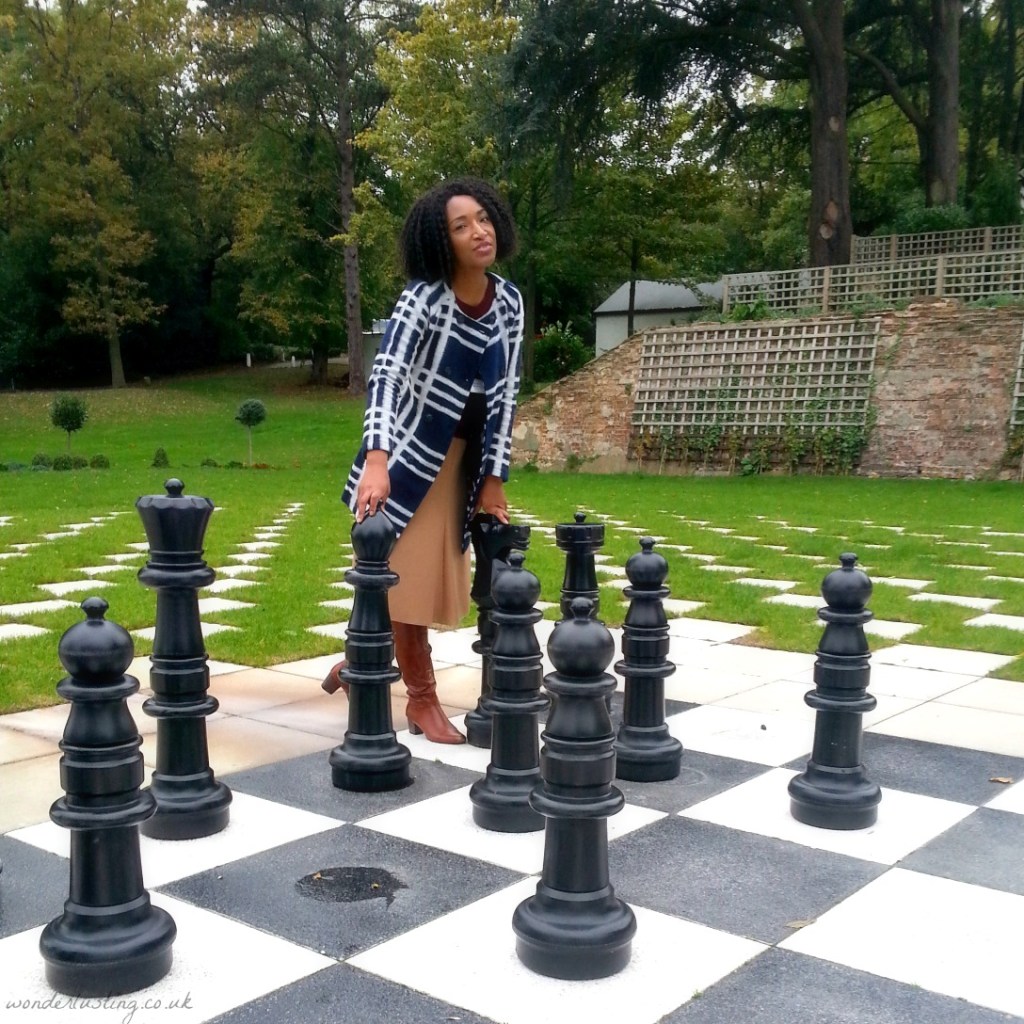 Giant chessboard, Laura Ashley The Manor Hotel