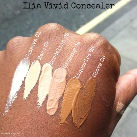 Ilia Vivid Concealer swatches