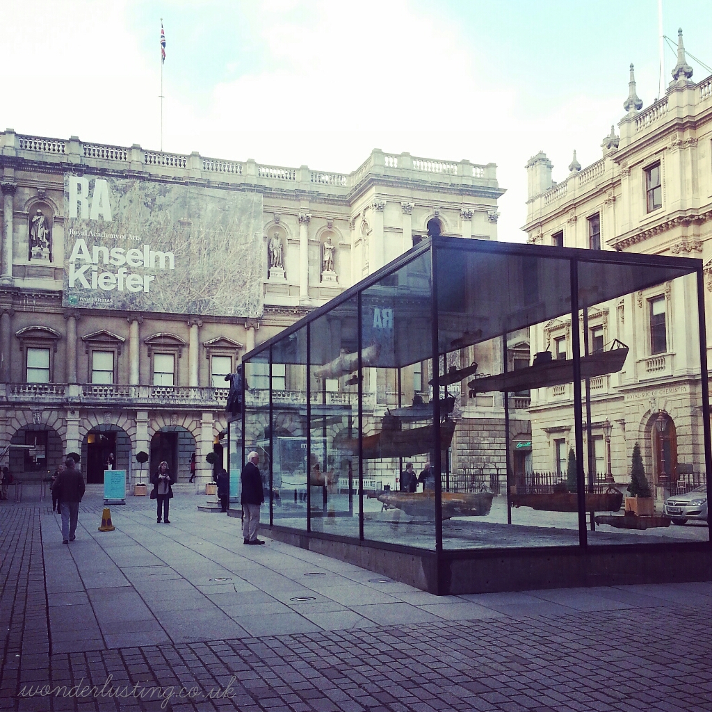 Anselm Kiefer installation in Royal Academy Courtyard