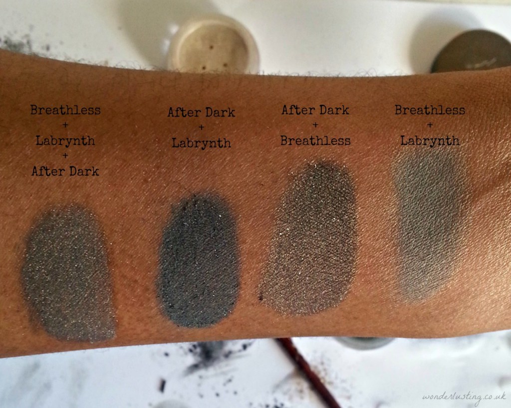 Alima Pure Decadent Fall pearluster eyeshadows 