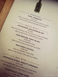 Pret Good Evening wine lis