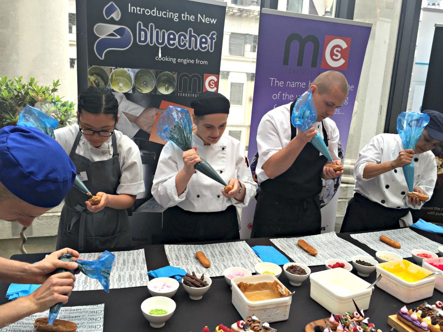 Eclair filling and decorating competition