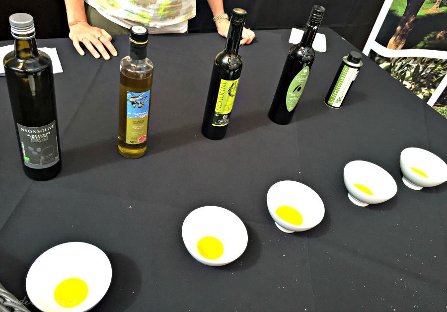 Tasting olive oils from Provence
