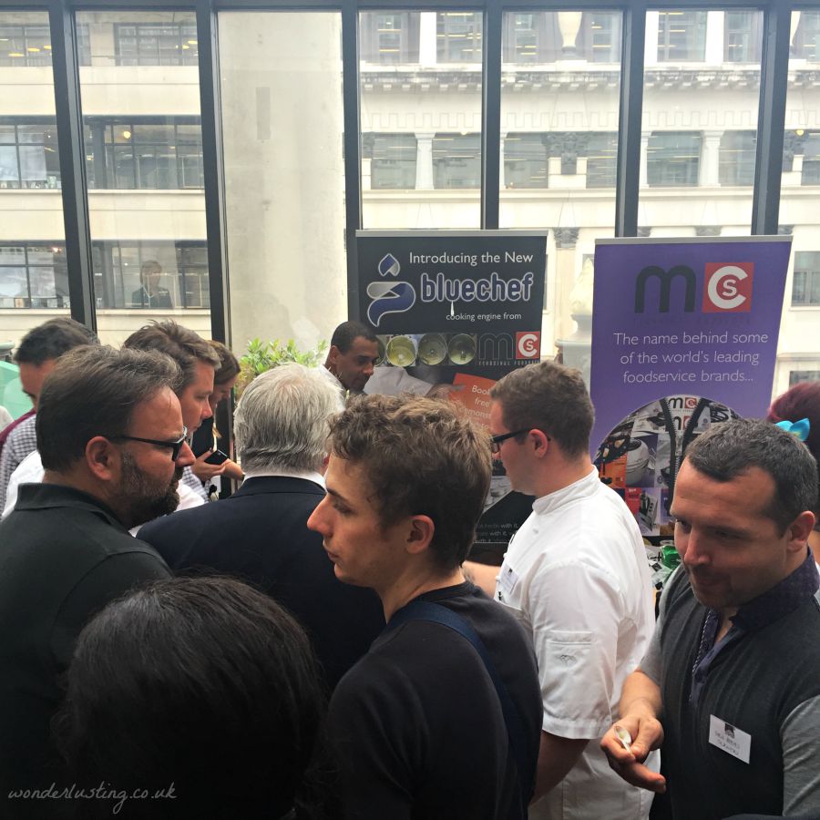 Paul Wayne Gregory chocolate making demonstration proved very popular. It was elbows out to get a bite.