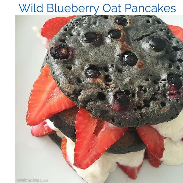 Wild Blueberry Oat Pancake Recipe
