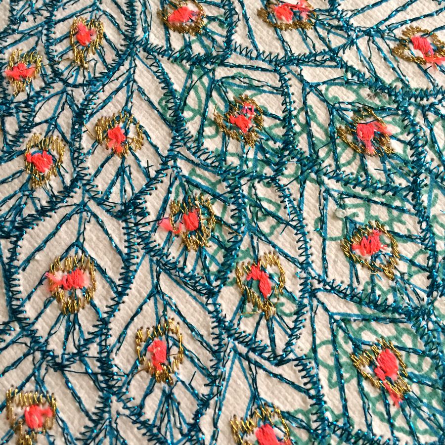 Galison peacock journal front cover