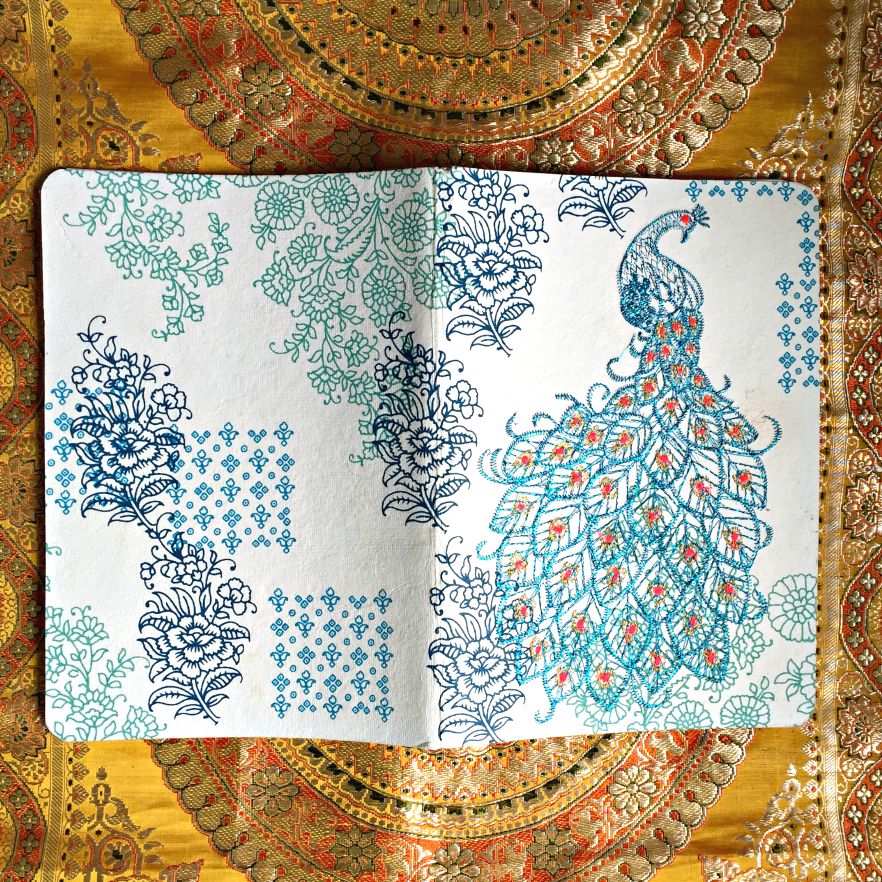 Galison Peacock journal