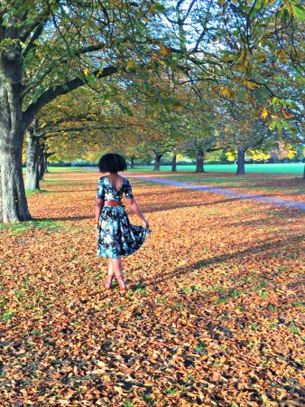 Closet New Look Midi Black Floral Dress