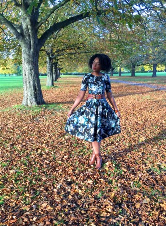 Closet London, New Look Midi Black Floral Dress