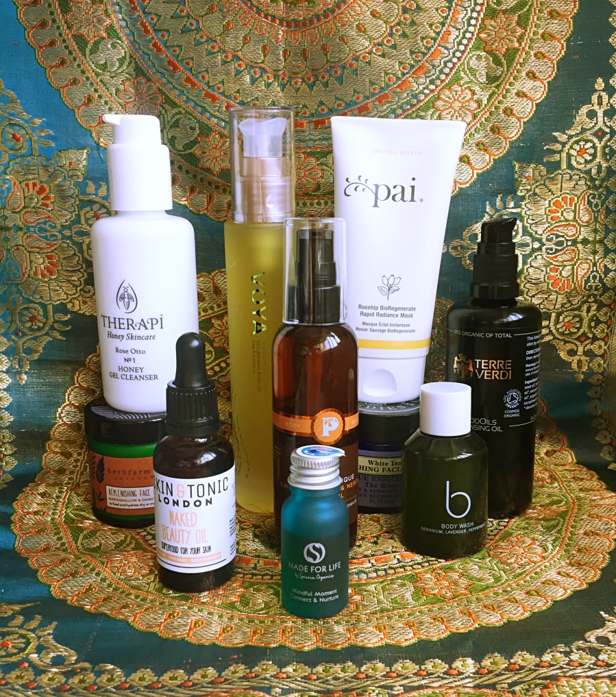 A selection of Soil Association certified skincare brands