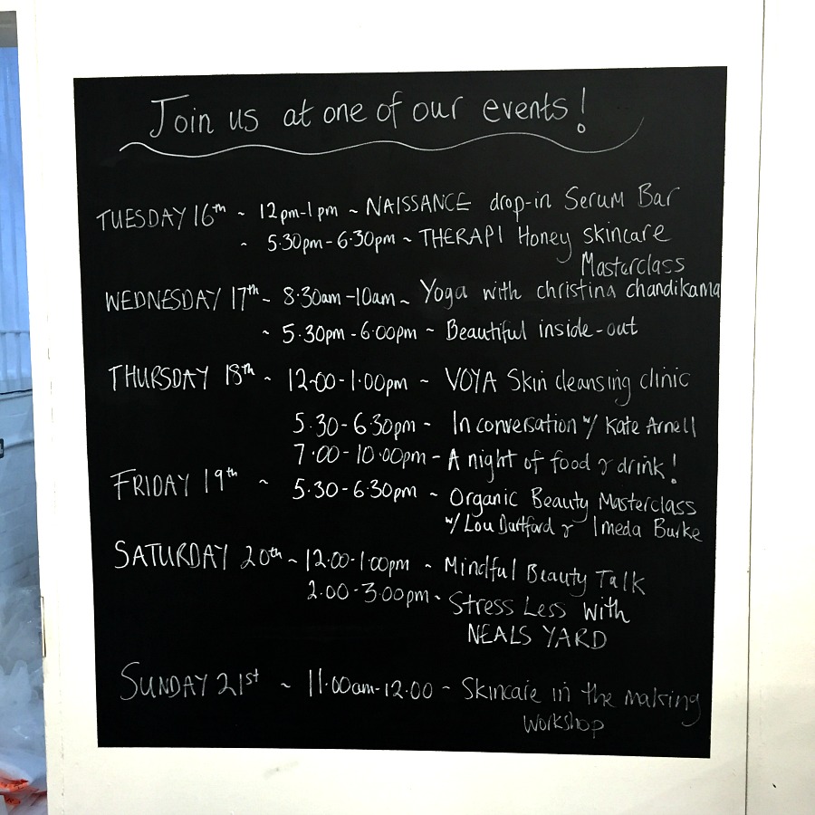 Soil Association Organic Beauty & Wellbeing Week pop-up events 