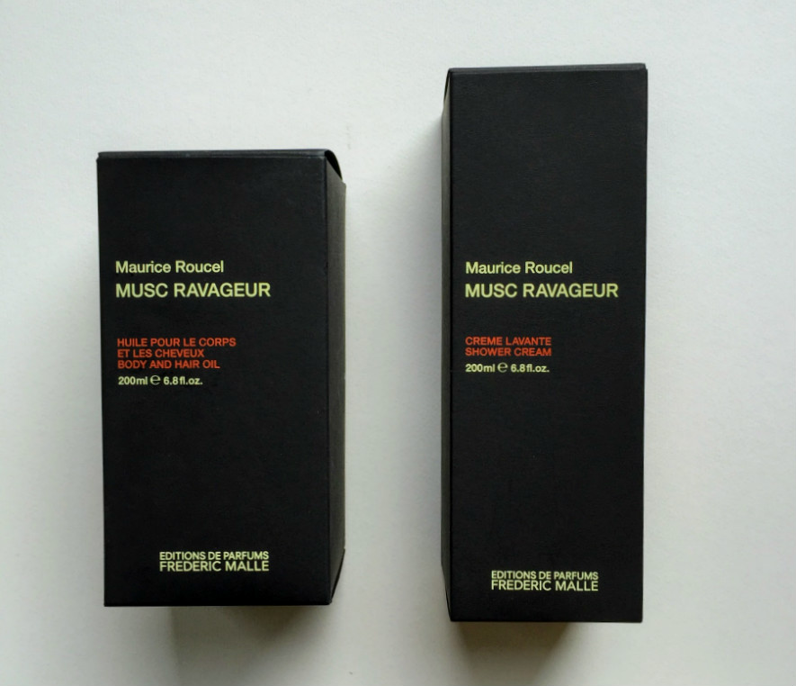 Frederic Malle Musc Ravageur Body Hair Oil and Shower Cream review