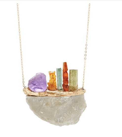 Gemstone Sunset Necklace - UncommonGoods
