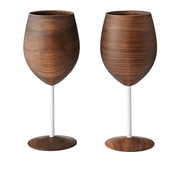 Sustainable Christmas Gift - David Rasmussen Wooden Wine Glasses