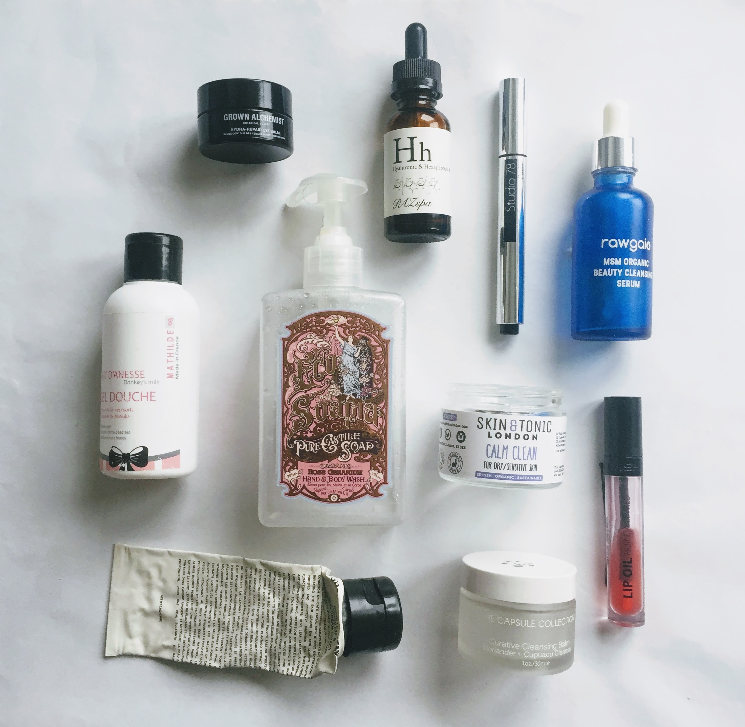 green beauty empties - october 2017