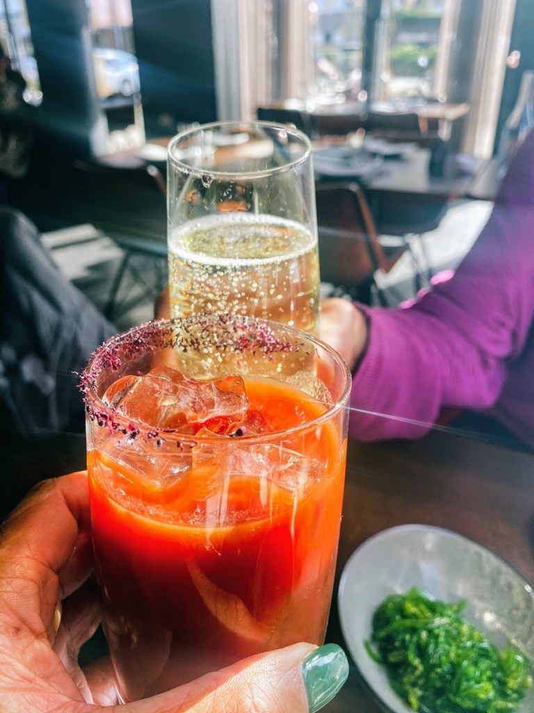 Bottomless Prosecco and Bloody Geisha are an optional extra