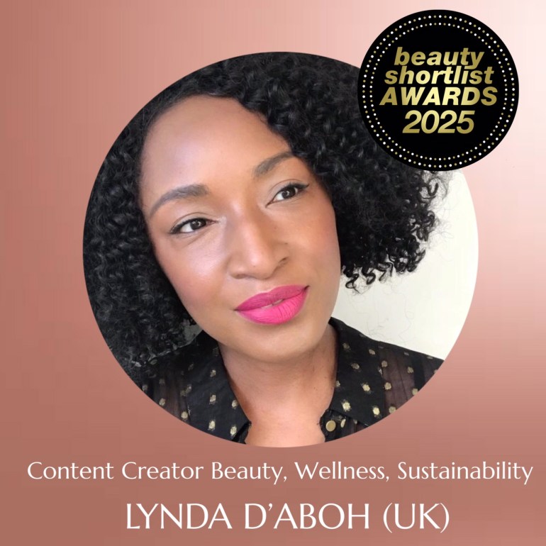 Photo of black female with fuchsia lipstick, Lynda d'aboh, Beauty Shortlist Awards 2025 Judge
